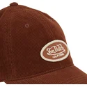 von-dutch-curved-brim-log06-brown-adjustable-cap