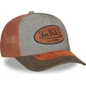 von-dutch-shield01-grey-and-brown-trucker-hat