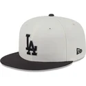beige-und-schwarze-59fifty-clr-dvlp-fitted-cap-der-los-angeles-dodgers-mlb-von-new-era
