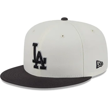 Beige und schwarze 59FIFTY CLR DVLP Fitted Cap der Los Angeles Dodgers MLB von New Era