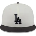 beige-und-schwarze-59fifty-clr-dvlp-fitted-cap-der-los-angeles-dodgers-mlb-von-new-era