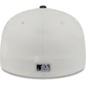 beige-und-schwarze-59fifty-clr-dvlp-fitted-cap-der-los-angeles-dodgers-mlb-von-new-era
