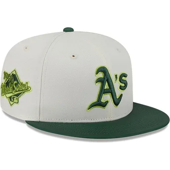 Beige-grüne 59FIFTY CLR DVLP Fitted Cap der Oakland Athletics MLB von New Era