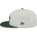 new-era-flat-brim-59fifty-clr-dvlp-oakland-athletics-mlb-beige-and-green-fitted-cap