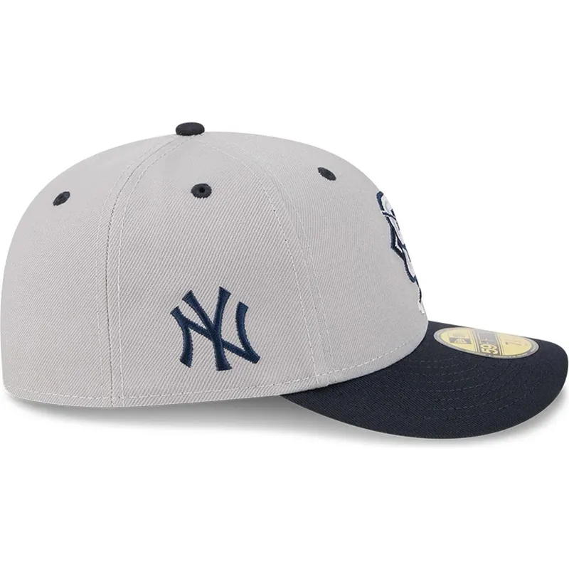 graue-und-marineblaue-gebogene-fitted-cap-59fifty-player-aaron-judge-der-new-york-yankees-mlb-von-new-era