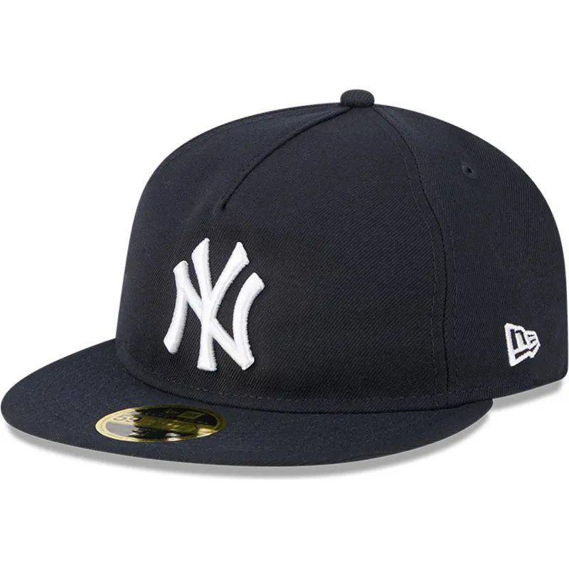 marinbla-platt-keps-justerad-59fifty-retro-crown-a-frame-easy-fran-new-york-yankees-mlb-av-new-era