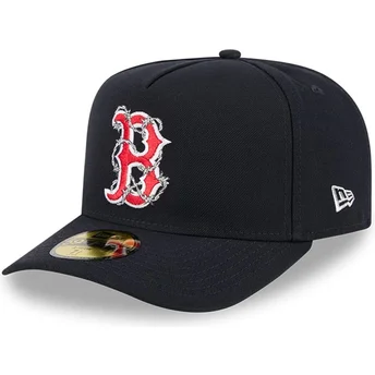 Boston Red Sox MLB 59FIFTY A Frame Wired Navy Blaue Fitted Kappe von New Era