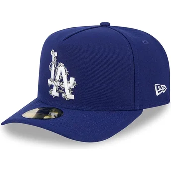 Los Angeles Dodgers MLB New Era 59FIFTY A Frame Wired blaue gebogene Kappe