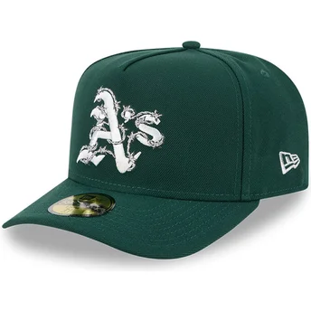 Oakland Athletics MLB 59FIFTY A Frame Wired grüne gebogene Kappe von New Era