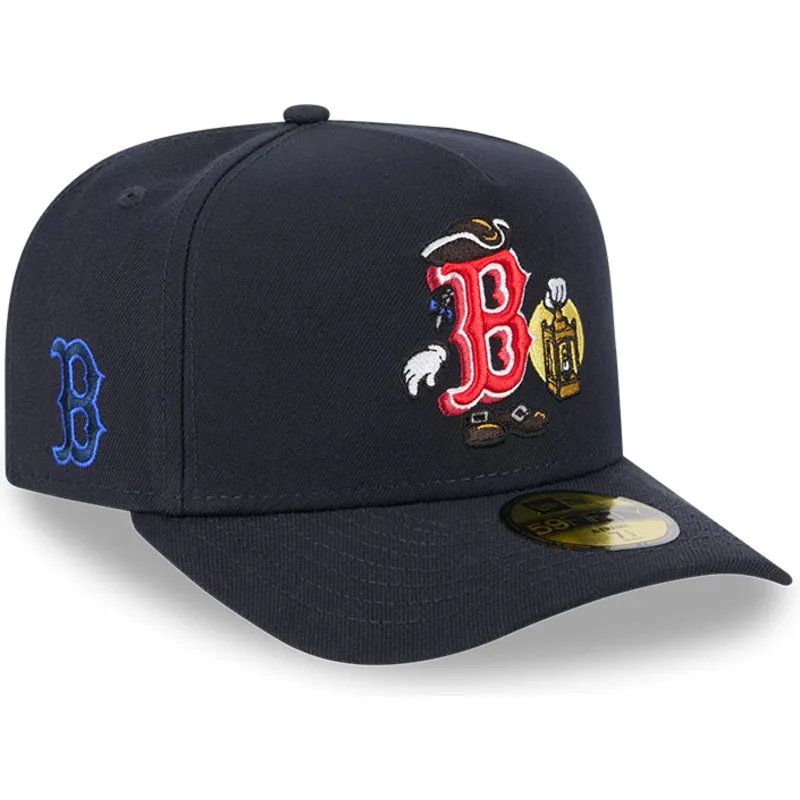 marineblaue-gebogene-verstellbare-59fifty-a-frame-cartoon-kappe-von-boston-red-sox-mlb-von-new-era