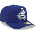 blaue-gebogene-verstellbare-59fifty-a-frame-cartoon-kappe-der-los-angeles-dodgers-mlb-von-new-era