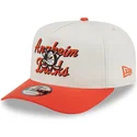 beige-und-orangefarbene-snapback-kappe-9fifty-a-frame-chainstitch-der-anaheim-ducks-nhl-von-new-era