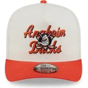 beige-und-orangefarbene-snapback-kappe-9fifty-a-frame-chainstitch-der-anaheim-ducks-nhl-von-new-era