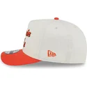 beige-und-orangefarbene-snapback-kappe-9fifty-a-frame-chainstitch-der-anaheim-ducks-nhl-von-new-era