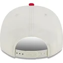 beige-und-rote-gebogene-kappe-snapback-9fifty-a-frame-chainstitch-von-detroit-red-wings-nhl-von-new-era