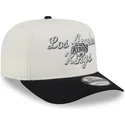 los-angeles-kings-nhl-new-era-9fifty-a-frame-chainstitch-snapback-kappe-in-beige-und-schwarz