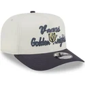 vegas-golden-knights-nhl-new-era-beige-och-gra-bojd-skarm-snapback-9fifty-a-frame-chainstitch-keps
