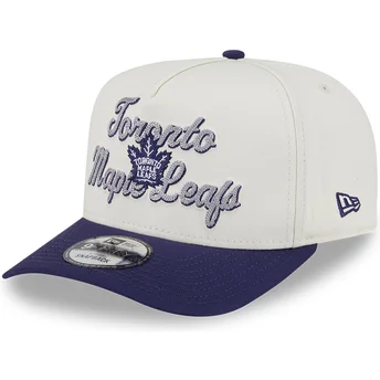 Beige-violette Snapback-Kappe 9FIFTY A Frame Chainstitch der Toronto Maple Leafs NHL von New Era