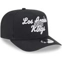 schwarze-snapback-kappe-mit-gebogenem-schirm-9fifty-a-frame-chainstitch-der-los-angeles-kings-nhl-von-new-era