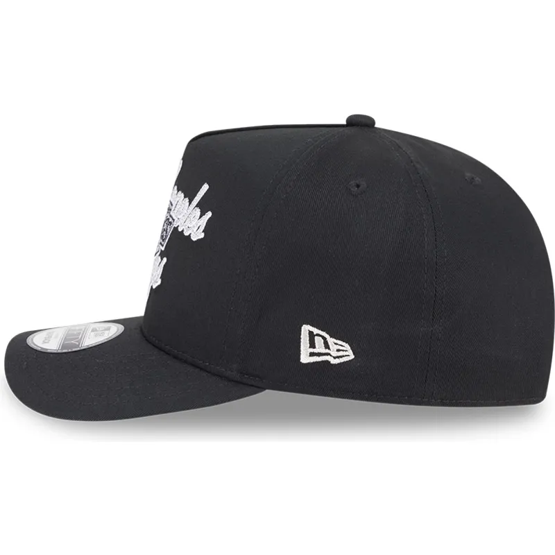 svart-kurvad-snapback-keps-9fifty-a-frame-chainstitch-fran-los-angeles-kings-nhl-av-new-era
