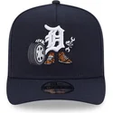marineblaue-gebogene-snapback-kappe-9fifty-a-frame-cartoon-der-detroit-tigers-mlb-von-new-era