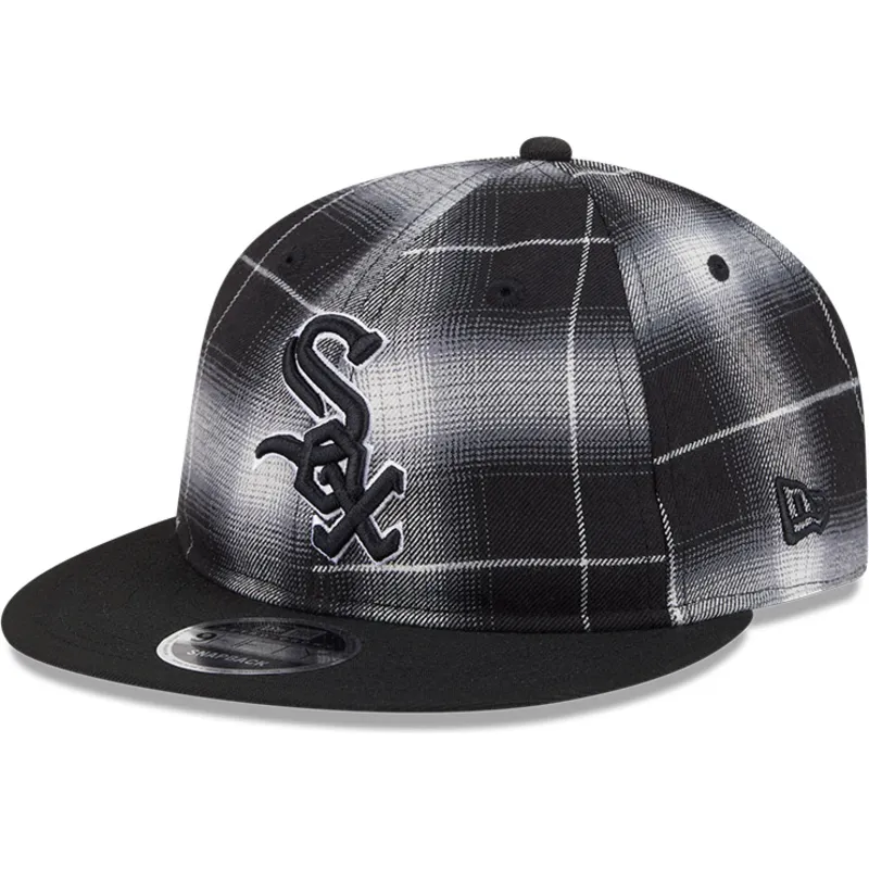sapkak-lapos-fekete-snapback-9fifty-retro-crown-plaid-chicago-white-sox-mlb-new-era