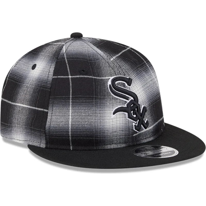 sapkak-lapos-fekete-snapback-9fifty-retro-crown-plaid-chicago-white-sox-mlb-new-era