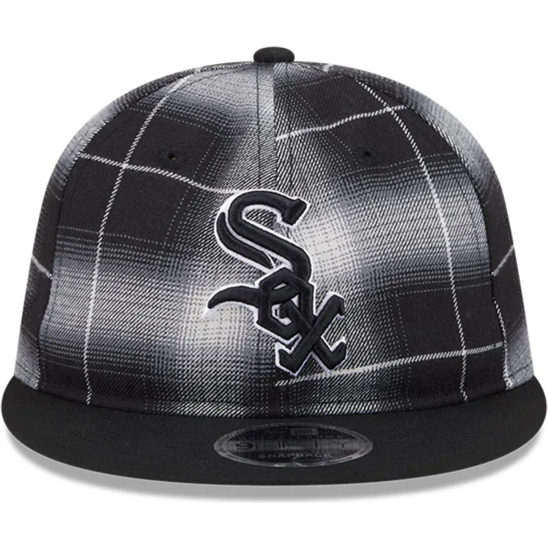 sapkak-lapos-fekete-snapback-9fifty-retro-crown-plaid-chicago-white-sox-mlb-new-era