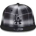 schwarze-snapback-kappe-9fifty-retro-crown-plaid-der-los-angeles-dodgers-mlb-von-new-era