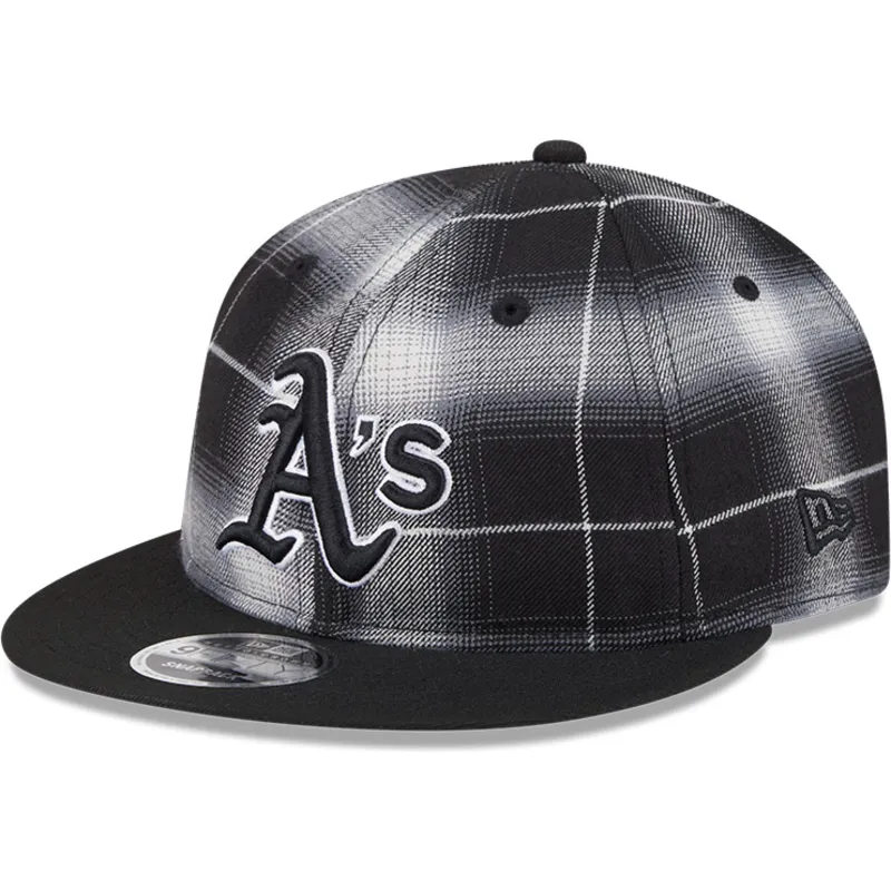 sapkak-lapos-fekete-snapback-9fifty-retro-crown-plaid-oakland-athletics-mlb-new-era