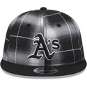 sapkak-lapos-fekete-snapback-9fifty-retro-crown-plaid-oakland-athletics-mlb-new-era