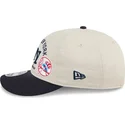 new-era-new-york-yankees-mlb-9fifty-retro-crown-scatter-snapback-kappe-mit-gebogenem-schirm-in-beige-und-marineblau