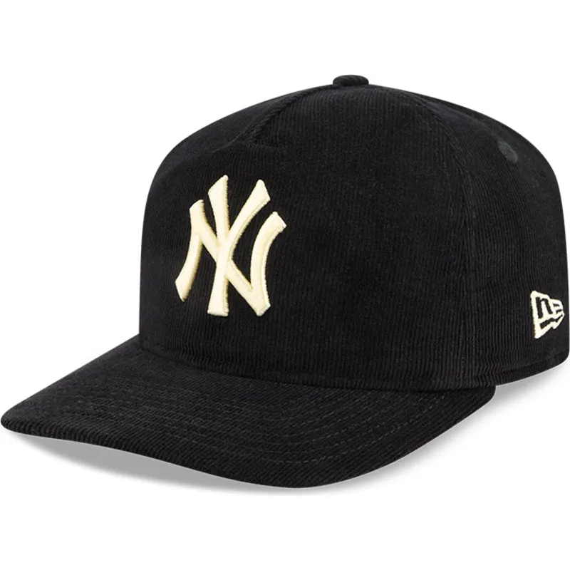 schwarze-gebogene-snapback-kappe-19twenty-nostalgic-golfer-der-new-york-yankees-mlb-von-new-era