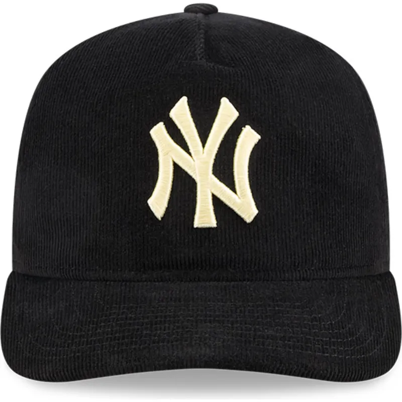 schwarze-gebogene-snapback-kappe-19twenty-nostalgic-golfer-der-new-york-yankees-mlb-von-new-era