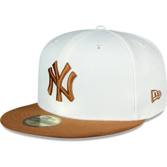 New York Yankees MLB 59FIFTY Chrome Toast Side Patch vit...