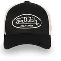 schwarze-und-beige-verstellbare-trucker-kappe-lof-b30-von-von-dutch
