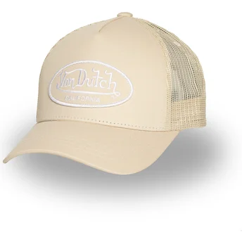 Ρυθμιζόμενο μπεζ καπέλο trucker LOF B35 της Von Dutch