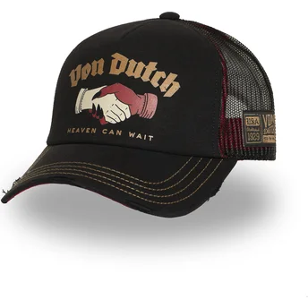 Sapkák ívelt fekete snapback CREW29 Von Dutch