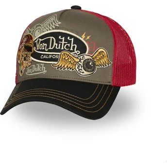 Sapkák ívelt többszínű snapback PATCHES09 Von Dutch