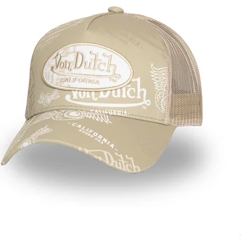 Von Dutch beige Trucker-Kappe CAFE05
