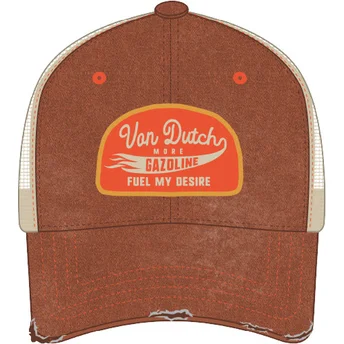 Von Dutch MAC11 Brown and Beige Trucker Hat
