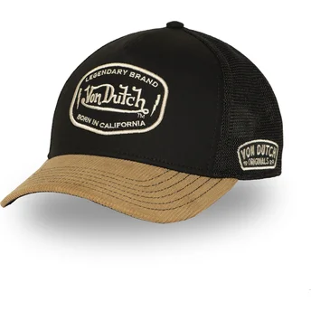 Schwarze und braune Trucker-Kappe SEM02 von Von Dutch