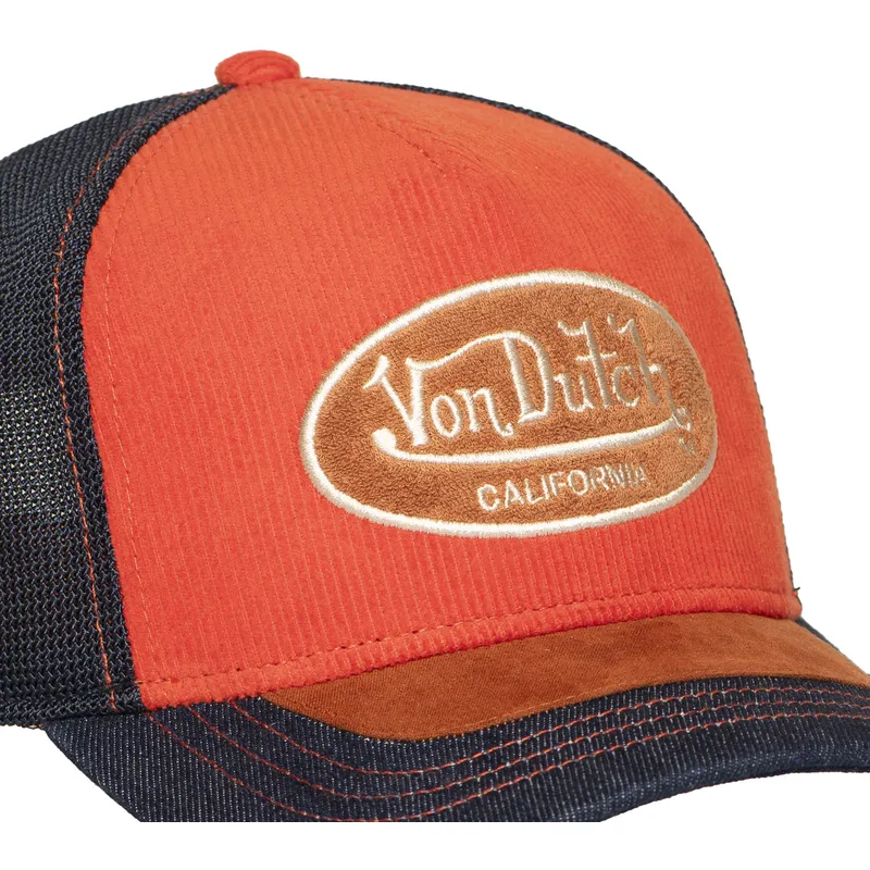 trucker-cap-orange-und-blau-shield04-von-von-dutch