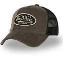 von-dutch-cut01-brown-and-black-trucker-hat