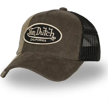 Von Dutch braune und schwarze Trucker-Kappe CUT01