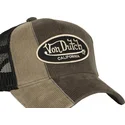 von-dutch-braune-und-schwarze-trucker-kappe-cut01