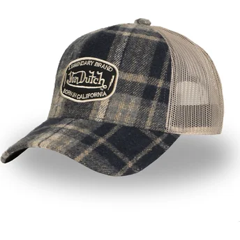 Sapkák ívelt kék snapback CAR07 Von Dutch