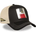 schwarze-und-beige-trucker-kappe-snoopy-und-emilio-pea6-naw6-peanuts-von-capslab
