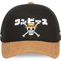 capslab-straw-hat-pirates-op6-one-one-piece-black-and-brown-trucker-hat
