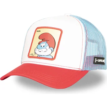 Sapkák ívelt többszínű snapback Papá Pitufo SMU PAPA Los Pitufos Hupikék Törpapa A Hupikék Törpikék Capslab